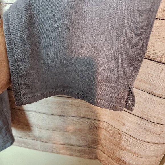 NYDJ Slim Straight Gray Jeans Curves 360 Side Ankle Slits Women's Size 26 NWT - Picture 6 of 16